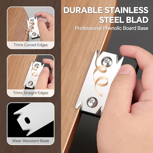 Edge Banding Trimmer, Stainless Steel Blade Mini Woodworking Tool