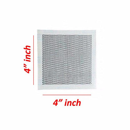 Wideskall® 4" x 4" inch Heavy Duty Self Adhesive Wall Repair Patch for Drywall, Pack of 10 - size: Pack of 10