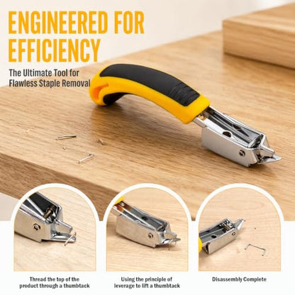 Heavy Duty Staple Remover, Upholstery Staple Puller Lifter Tool for Carpet
