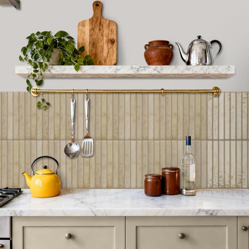 20 Sheets Subway Tile Stickers Peel and Stick Backsplash Decal Panel - color: Etp06