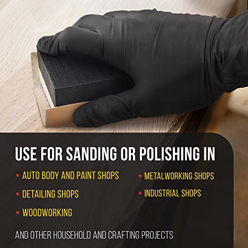 Dura-Gold Pro Series Rectangle 5" x 2-3/4" Dual Density 2 Sided EVA Sanding