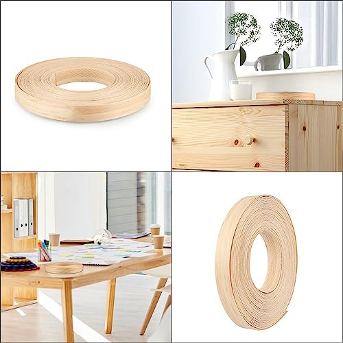 Skelang Pine Edge Banding, 3/4" X 50' Wood Strip Preglued, Iron on Veneer Edging Tape for Cabinet, Table, Door - size: 3/4" x 50'
