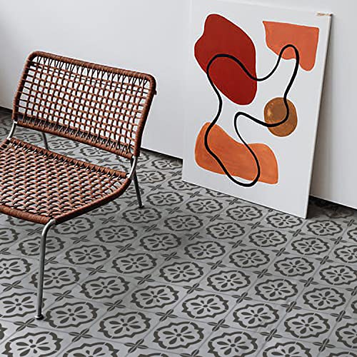 GSS Designs Reusable Tile Stencils 12x12Inch Template for Painting Floor Cement Wall Furniture Wood DIY Home Décor Art Craft - style: Style 2