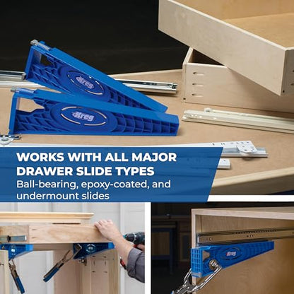 Kreg Drawer Slide Jig, Cabinet Drawer Slide Jig, KHI-SLIDE, Set of 2