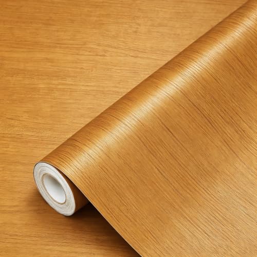PeonyQueen Wood Grain Contact Paper Peel and Stick Wallpaper 11.8"x197" - size: 11.8" x 197"