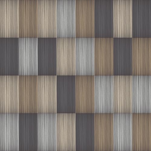 Chunlei Peel and Stick Wallpaper, Brown Grey Plaid Wood Grain Pattern, 236in x 17.7in, Waterproof Vinyl, Removable Reusable, Eco-Friendly, for Bedroom Living Room Rental Apartment - color: Beige02, size: 17.7" x 236.2"