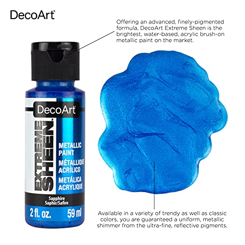 DecoArt Extreme Sheen Bronze Metallic Acrylic Paint, 2 Fl. Oz. Bottle (Pack of 1) - color: Bronze, size: 2 Fl Oz (Pack of 1)