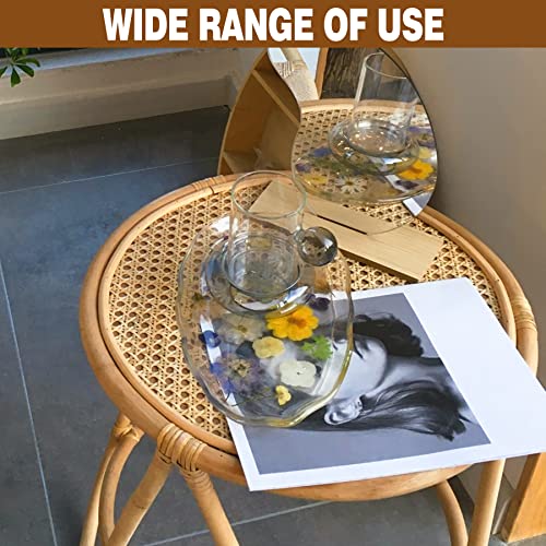 MYFAMIREA 18" Width Rattan Pressed Cane Webbing Sheet for Caning Projects, 3.3FT Natural Rattan Material Roll Net Woven Open Cane, Suitable for Caning Material DIY Supplies - size: 18"W x 40" L(3.3Ft)