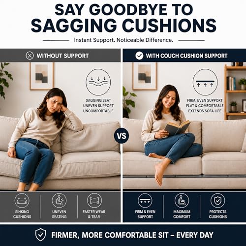 Greaton, Heavy Duty Couch Support Board, 21.5" x 72" Extra Thick Wood Base to Fix Sagging Seats, Reinforced Under Cushion Panel for Sofas, Chairs & Loveseats, Furniture Seat Saver, Easy Installation - size: Sofa