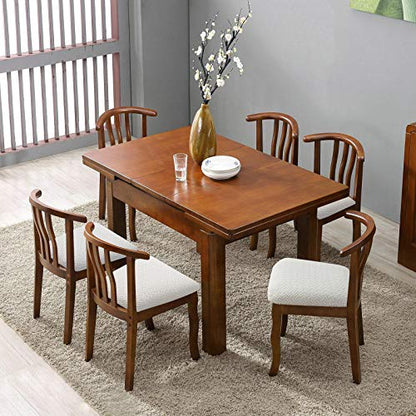 Genina Seat Covers for Dining Room Washable Chair Seat Slipcovers Set of 4 - color: White, size: 16-20in Not waterproof