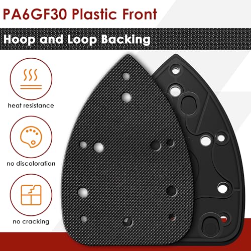 1 Pcs Mouse Sander Replacement Pads with 30 Pcs Sandpaper