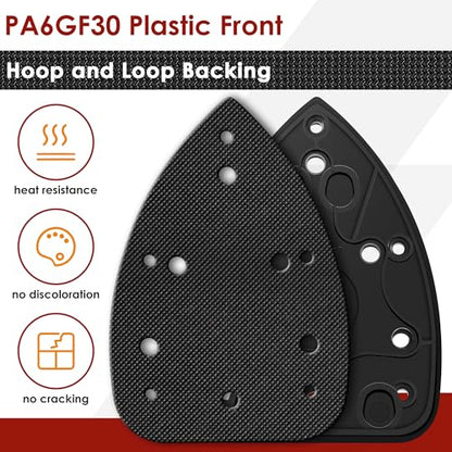 1 Pcs Mouse Sander Replacement Pads with 30 Pcs Sandpaper