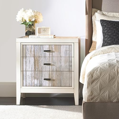 RoomMates White Distressed Wood Peel and Stick Wallpaper - color: Rustic Wood