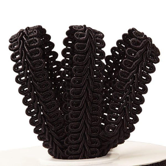 Black Gimp Braid Trim 5/8" X 10 Yards - color: Black, size: 5/8" x 10 Yd