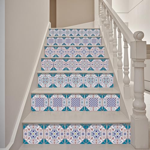 36 Pcs 4 Style Victorian Style Wall Tile Stickers, 4x4 Inch - color: Victorian Style