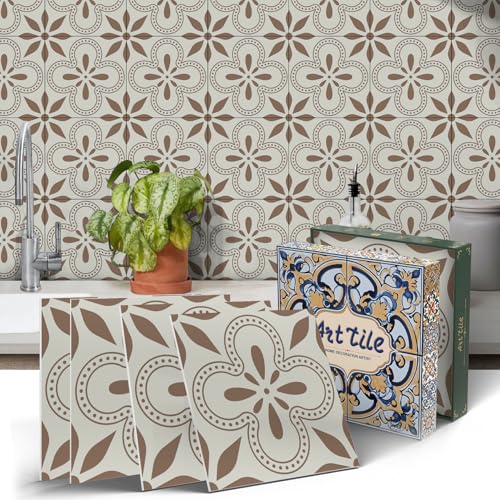 VICCI Wall Tile Stickers 5.9x5.9 inch, 24Pcs - color: Art-228, size: 5.9x5.9IN*24PCS