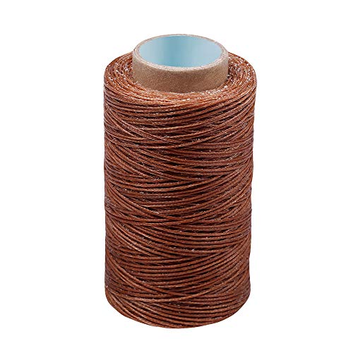 284Yards Leather Sewing Thread Waxed, Waxed Polyester Cord, Wax String - color: Dark Khaki