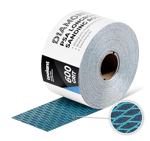 toolant Diamond Shape 600 Grit Sandpaper Roll, 2-3/4" Wide 10Yard Longboard - size: 600 Grit