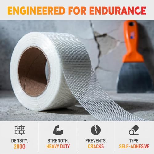LLPT Drywall Repair Fiberglass Joint Tape, 6" x 100 Ft, White - size: 6” x 100Ft