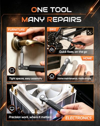 Jorest 24 in 1 Mini Ratchet Screwdriver Set for Tight Spaces
