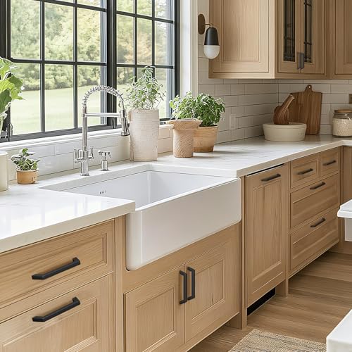 Estmoon 30 Pack Cabinet Handles, Matte Black 5 Inch Cabinet Pulls Square Drawer Pulls Stainless Steel Kitchen Handles Hardware for Cabinets Cupboard and Dresser Drawers, 128 mm Hole Centers - color: Matte Black