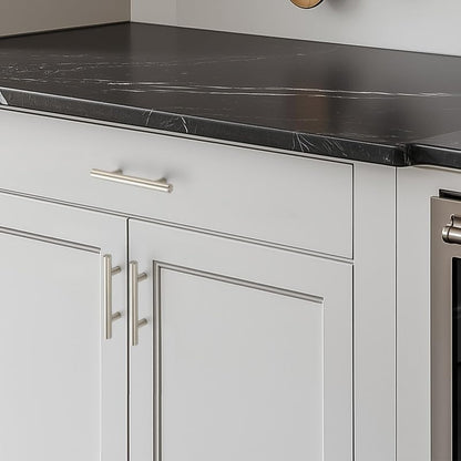 HOME EDIT Brushed Nickel Cabinet Handles, Drawer Pulls, 3 Inch, 30 Pack - color: Brushed Nickel, size: 3 Inch Hole Center