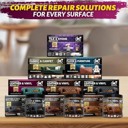 COCONIX Black Leather & Vinyl Repair Kit for Car Seats, Couches & Furniture