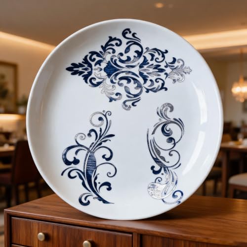 TIAMECH A4 Reusable Damask Frame Lines Stencil for Painting - style: Damask Frame Lines