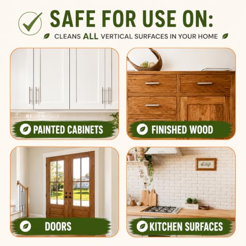 812 Foaming Cabinet Cleaner – Kitchen Degreaser Safely Removes Grime & Buildup from Painted Cabinets, Countertops, Backsplashes, Doors & Trim | No Wax or Residue | Made in America | 24oz