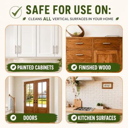 812 Foaming Cabinet Cleaner – Kitchen Degreaser Safely Removes Grime & Buildup from Painted Cabinets, Countertops, Backsplashes, Doors & Trim | No Wax or Residue | Made in America | 24oz