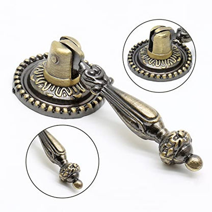 Biaungdo 4 Pack Antique Cabinet Pulls, Bronze Antique Pull Handles - color: Green Bronze