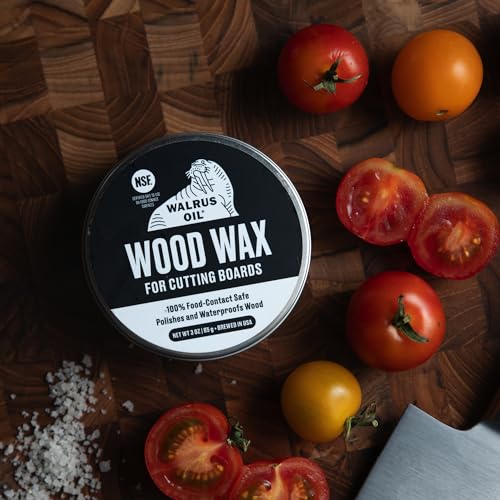 WALRUS OIL - Wood Wax, 3 oz Can, FDA Food-Safe, Cutting Board Wax and Board Cream
