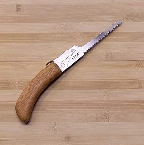 KAKURI Keyhole Saw 4" Coarse Teeth, Premium Oil-Finished Red Oak Handle - color: Japanese Saw (Keyhole 4")