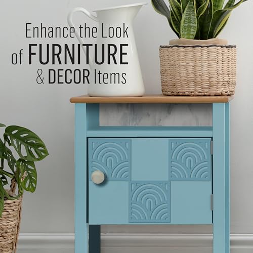 FolkArt Furniture Applique, Curvy, 4.25" x 4.25", Perfect for DIY Home Décor Craft Projects, 70778 - size: 4.25" x 4.25", style: Curvy