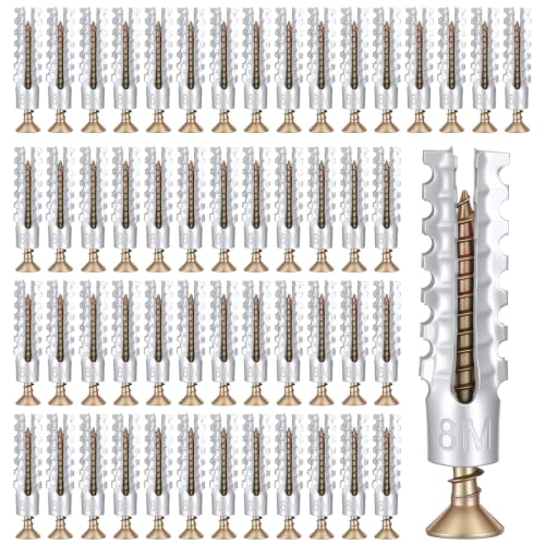 Wall Anchors and Screws Kit, Heavy Duty Metal Wall Anchors for Drywall