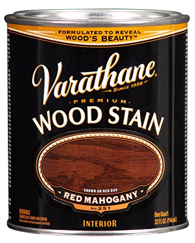 Varathane 211724H-2PK Premium Wood Stain, Quart, Red Mahogany, 2 Pack - color: Red Mahogany