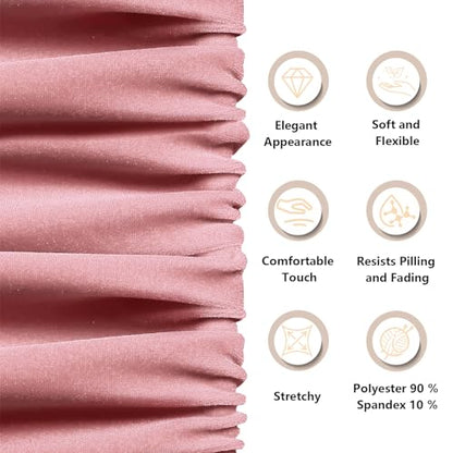 KKJIAF 1 Yard Dusty Rose Stretch Velvet Fabric 60" Wide for DIY Crafts - color: Dusty Rose, size: 1 Yard