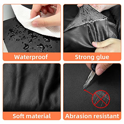 Leather Repair Kit, Large Vinyl Repair Patch for Couches Furniture - color: Dark Coffee, size: 23.6x78.7 inch