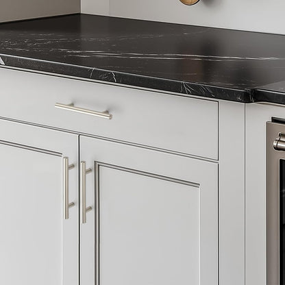 HOME EDIT Brushed Nickel Cabinet Handles, Drawer Pulls, 3-3/4 Inch, 30 Pack - color: Brushed Nickel, size: 3-3/4 Inch Hole Center