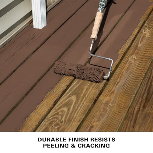 KILZ Over Armor Textured Solid Coating Resurfacer, Chocolate, 1 Gallon - color: Chocolate, style: Textured