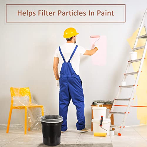 Patelai 100 Pcs 5 Gallon Paint Strainer Bags with Fine Mesh Elastic Top - size: 5 Gallon