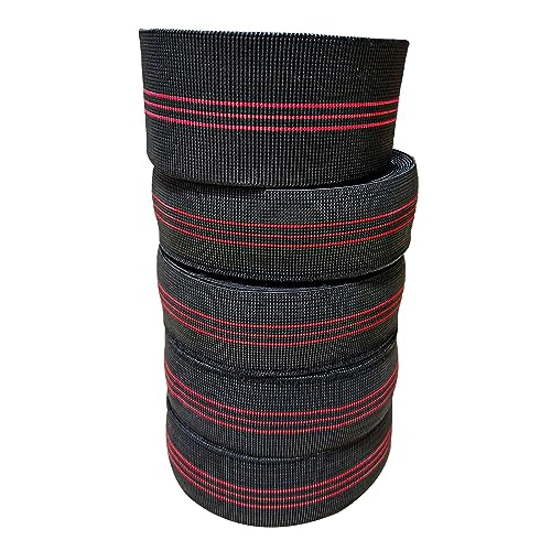 40ft Sofa Elastic Webbing Elasbelt Stretch Latex Band Furniture Repair DIY Upholstery Modification Elasbelt Chair Couch Material Replacement (Red 5cm 12m) - color: Red 5cm 12m
