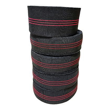 40ft Sofa Elastic Webbing Elasbelt Stretch Latex Band Furniture Repair DIY Upholstery Modification Elasbelt Chair Couch Material Replacement (Red 5cm 12m) - color: Red 5cm 12m