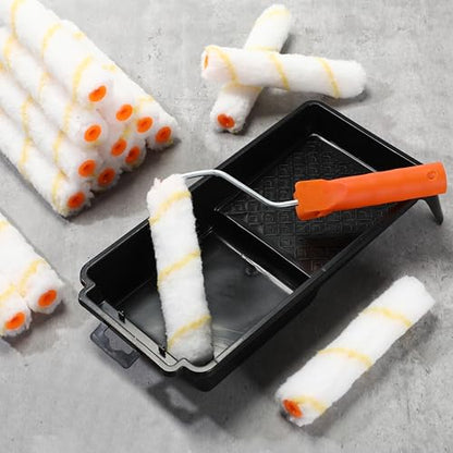 Leumoi 100 Pcs 6" x 1/2" Paint Roller High Density Microfiber Roller - size: 1/2" Nap