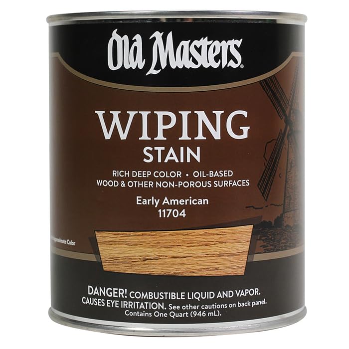 Old Masters Semi-Transparent Early American Oil-Based Wiping Stain 1 qt.