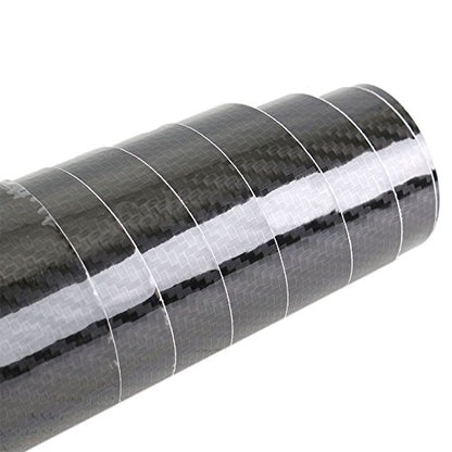 LZLRUN 5D Gloss Black Carbon Fiber Car Vinyl Wrap Film Roll 1ft x 5ft - color: 5D Gloss Carbon Fiber, size: 1ft x 5ft