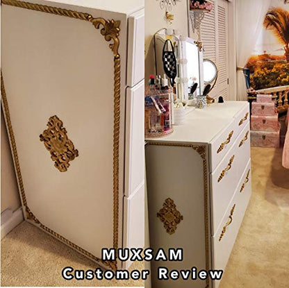 1Pc Wood Carved Appliques Onlays Center Carving Decals for Furniture - color: 1-pack, size: 21x15cm/8.27"x5.9"