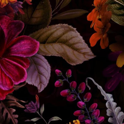 Spoonflower Fabric Moody Floral Gothic Flower on Upholstery Velvet - size: Fat Quarter