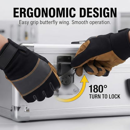 2 Pcs Butterfly Twist Latch, Small, Black, Iron, 1.61" X 1.52" - size: Electrophoretic-Plated Iron