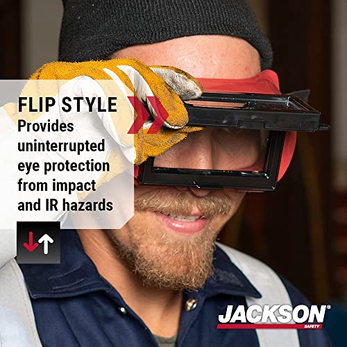 Jackson Safety WS Series Retro Safety Goggles - color: Iruv Shade 5, size: One Size, style: Flip Front